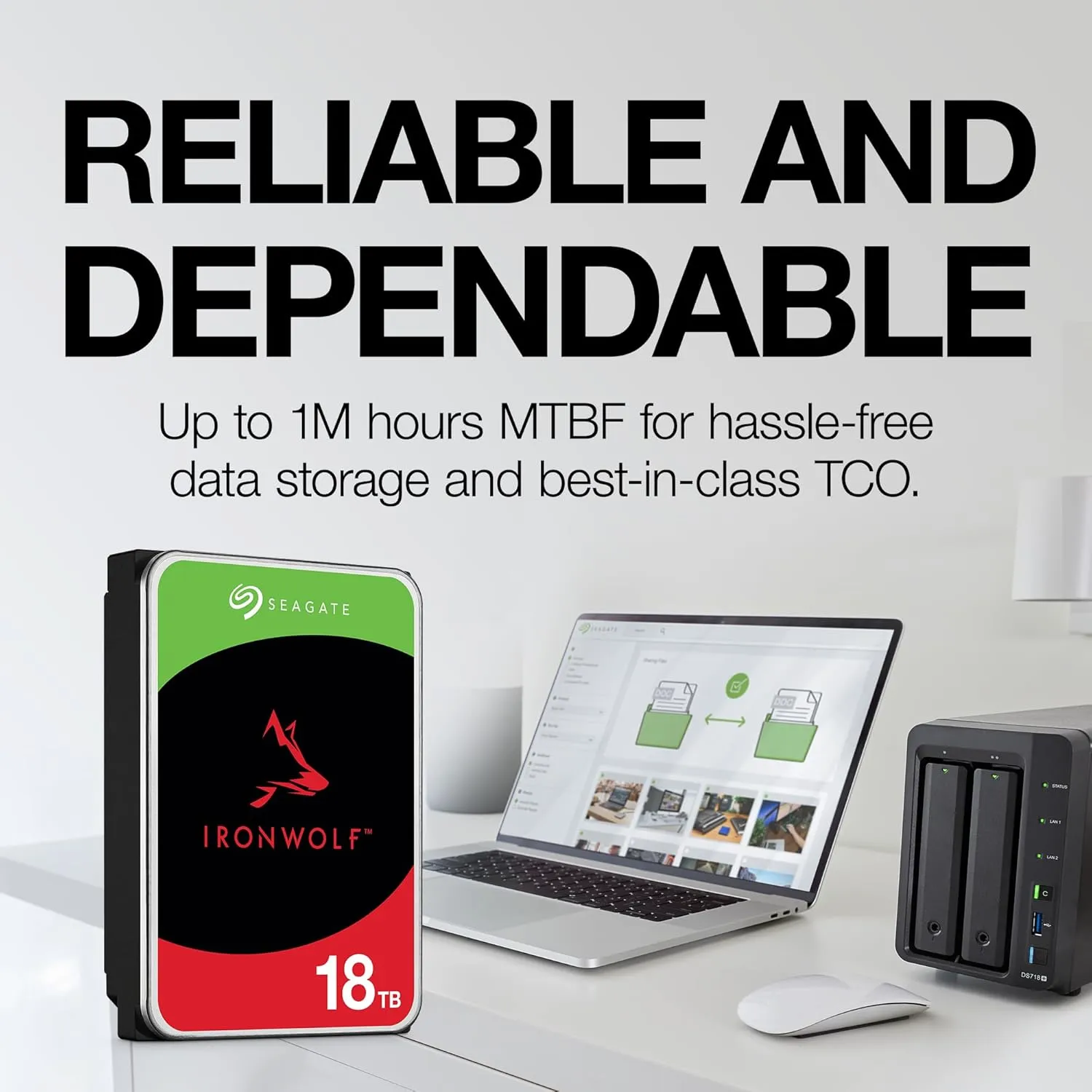 Seagte Ironwolf 4TB 3.5 Inch NAS Internal Hard Disk view 6